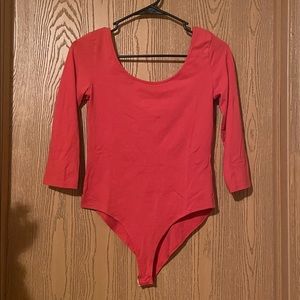 🌟Charlotte Russe orange bodysuit, size M